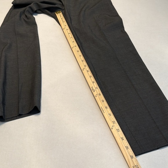 Ann Taylor The Side Zip Ankle Pant in Bi-Stretch Dark Gray Size 8 - Picture 8 of 13